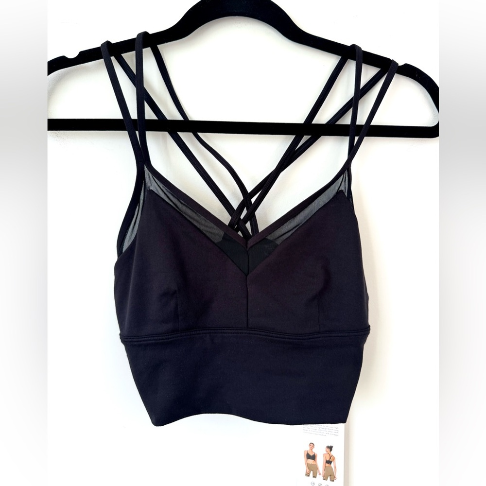 Alo Yoga Sneak Long Bra in Black - Size S - Picture 8 of 14
